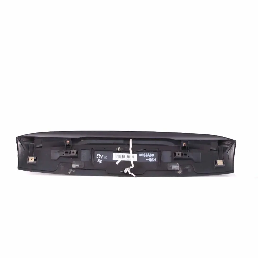 BMW E91 Boot Trunk Lid Rear Trim Panel Spoiler Black Sapphire Metallic - 475 - SKU 0033470-BS3 - Part number 33470