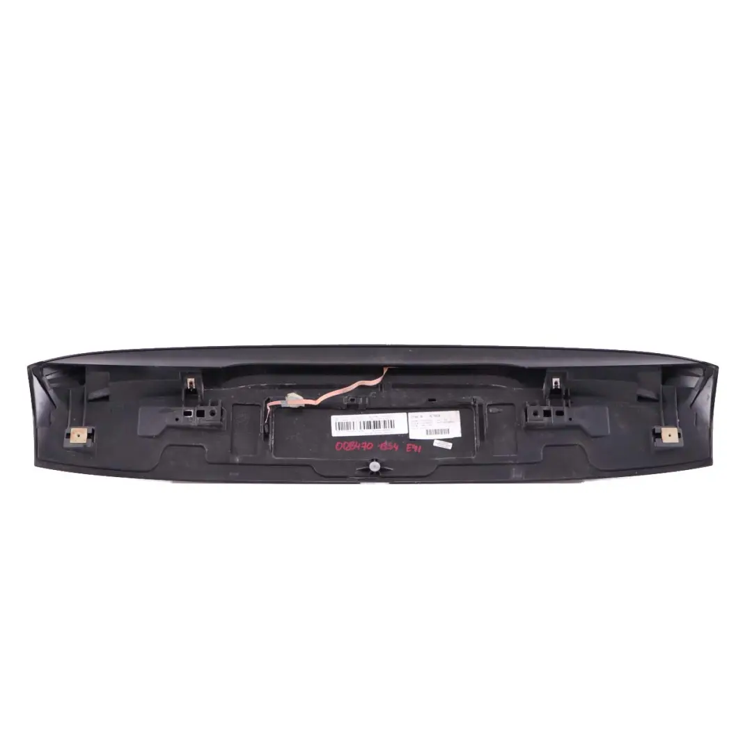 BMW E91 Touring Spoiler Posteriore Portellone Black Sapphire Nero - 475 - SKU 0033470-BS4 - Numero di parte 0033470