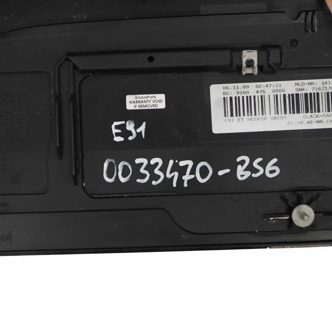 Spojler Lotka Klapy Bagażnika Black - 475 do BMW E91 o numerze 0033470 BMW E91 Spojler Lotka Klapy Bagażnika Black - 475 - SKU 0033470-BS6 - Numer Części 0033470