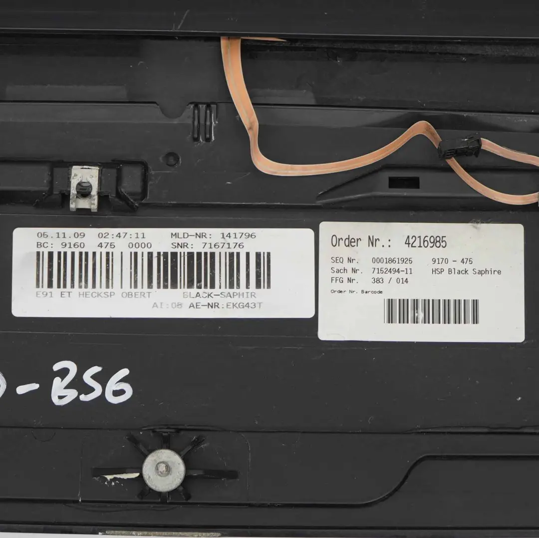 Spojler Lotka Klapy Bagażnika Black - 475 do BMW E91 o numerze 0033470 BMW E91 Spojler Lotka Klapy Bagażnika Black - 475 - SKU 0033470-BS6 - Numer Części 0033470