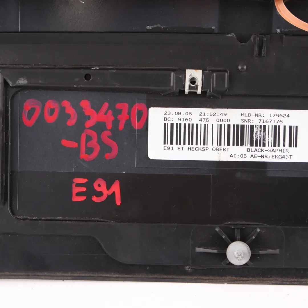 Spojler Tylny Klapy Black Sapphire 475 do BMW E91 o numerze 0033470 BMW E91 Spojler Tylny Klapy Black Sapphire 475 - SKU 0033470-BS - Numer Części 0033470