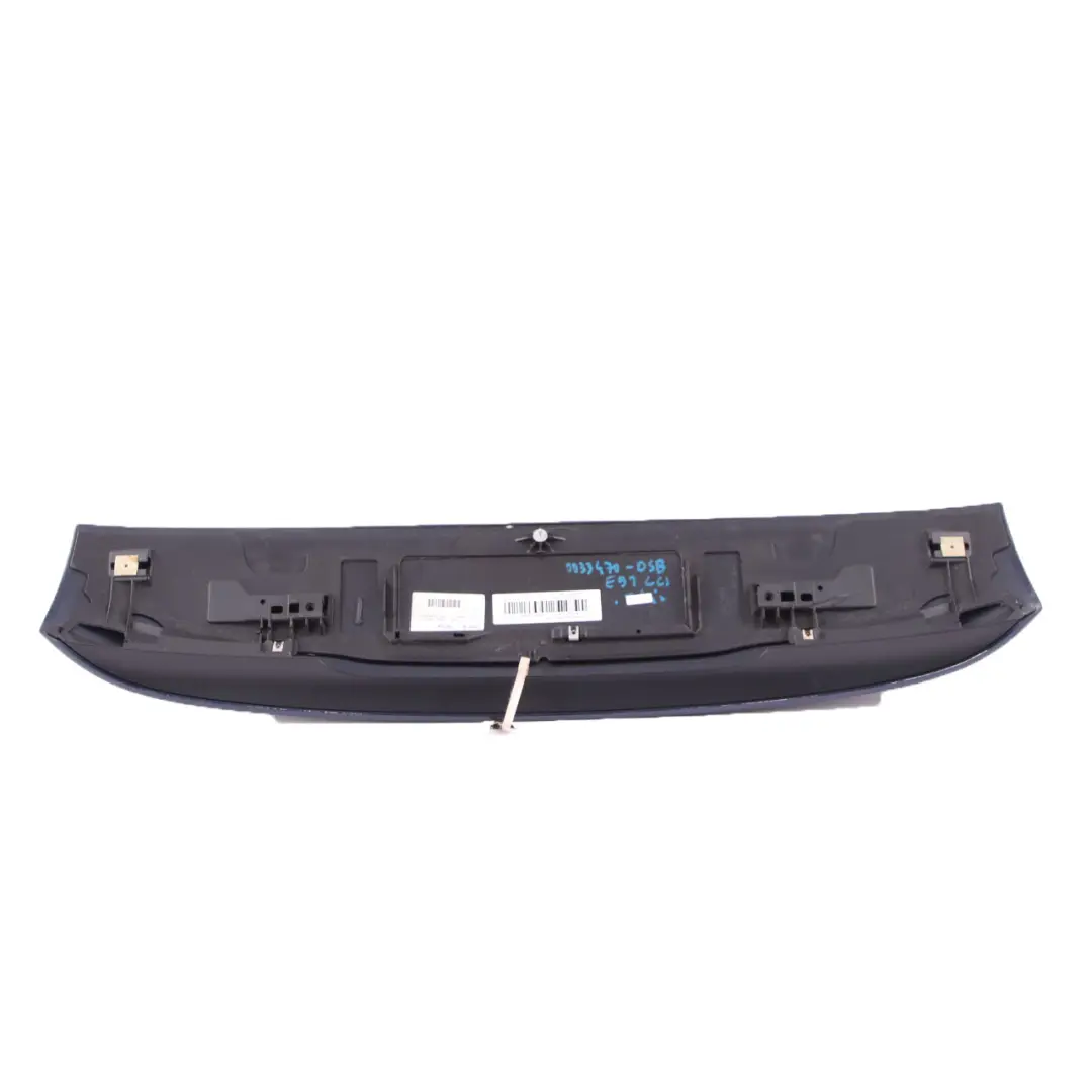Spoiler Panel Boot Trunk Lid Tiefseeblau Metallic Deep Sea Blue A76 to BMW E91 Rear with Part number 0033470 BMW E91 Rear Spoiler Panel Boot Trunk Lid Tiefseeblau Metallic Deep Sea Blue A76 - SKU 0033470-DSB - Part number 0033470