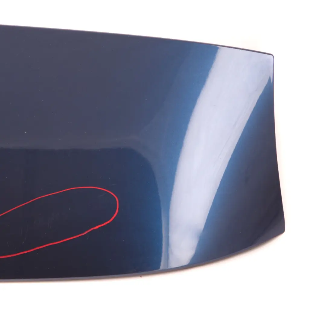 Pannello Spoiler Posteriore Coperchio Baule Tiefseeblau A76 per BMW E91 con numero di parte 0033470 BMW E91 Pannello Spoiler Posteriore Coperchio Baule Tiefseeblau A76 - SKU 0033470-DSB - Numero di parte 0033470