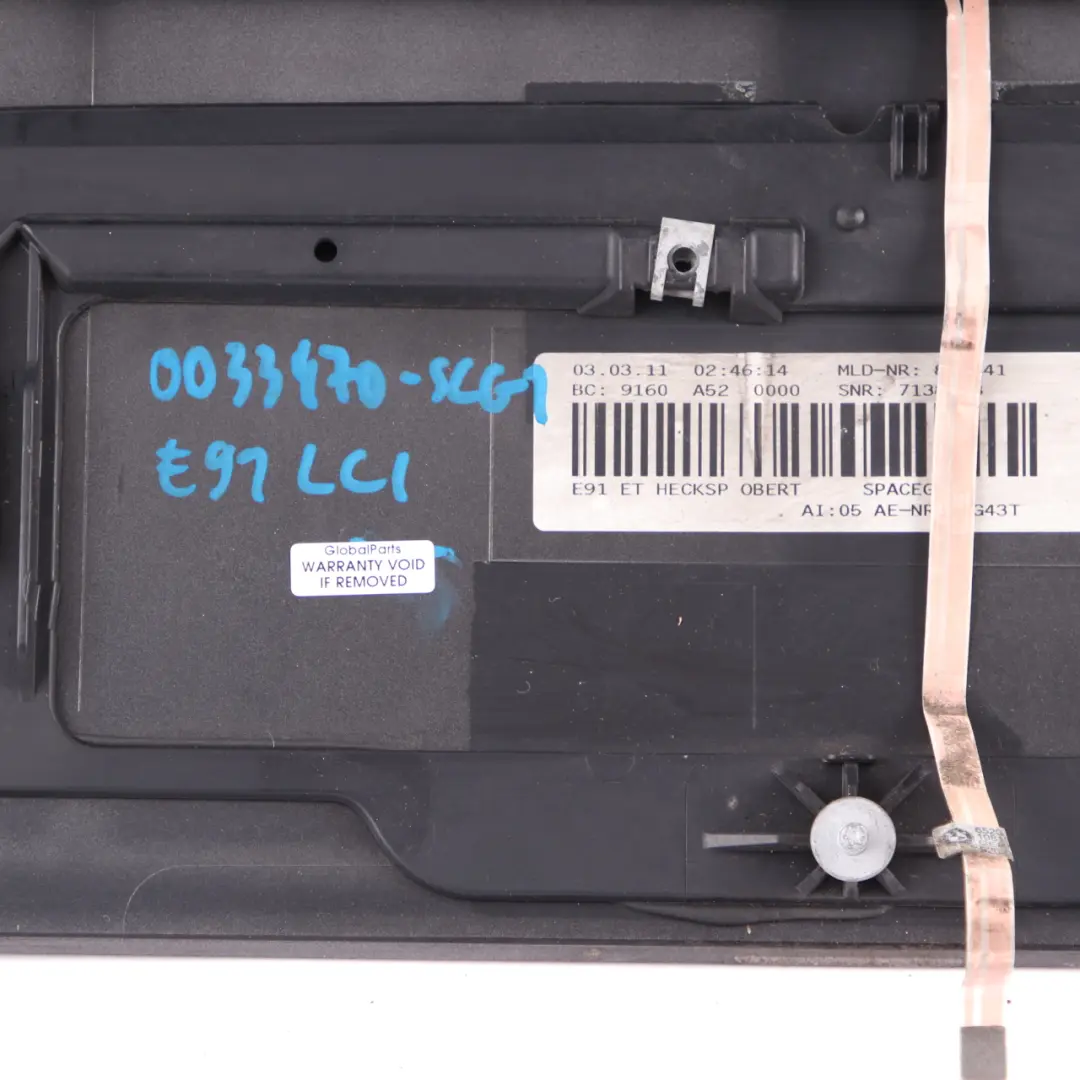 Heckspoiler Spoiler Heckklappe Spacegrau Space Grau - A52 für BMW 3 E91 Touring mit Teilenummer 0033470 BMW 3 E91 Touring Heckspoiler Spoiler Heckklappe Spacegrau Space Grau - A52 - SKU 0033470-SCG1 - Teilenummer 0033470