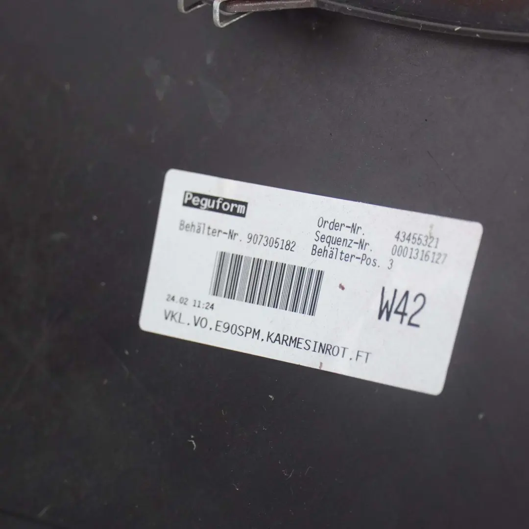 BMW E90 Zderzak przedni przód M-Pakiet karmesinrot - SKU 0033536-KAR - Numer Części 0033536