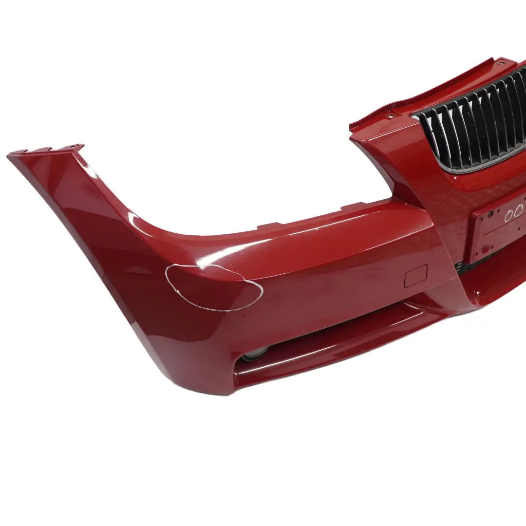 Complete Front Bumper Trim Panel Karmesinrot Red - A61 to BMW 3 E90 E91 M Sport with Part number 0033536 BMW 3 E90 E91 M Sport Complete Front Bumper Trim Panel Karmesinrot Red - A61 - SKU 0033536-KAR - Part number 0033536