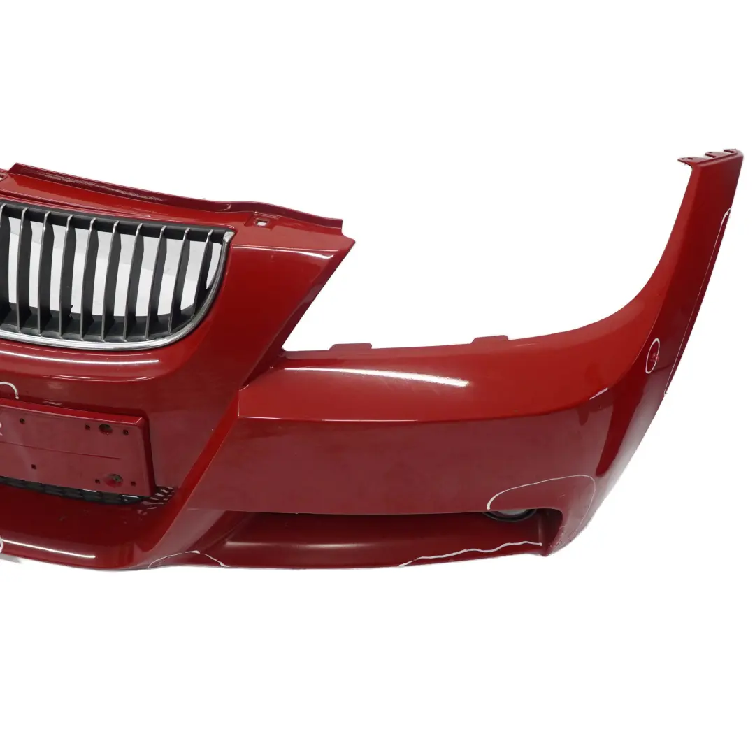 Complete Front Bumper Trim Panel Karmesinrot Red - A61 to BMW 3 E90 E91 M Sport with Part number 0033536 BMW 3 E90 E91 M Sport Complete Front Bumper Trim Panel Karmesinrot Red - A61 - SKU 0033536-KAR - Part number 0033536