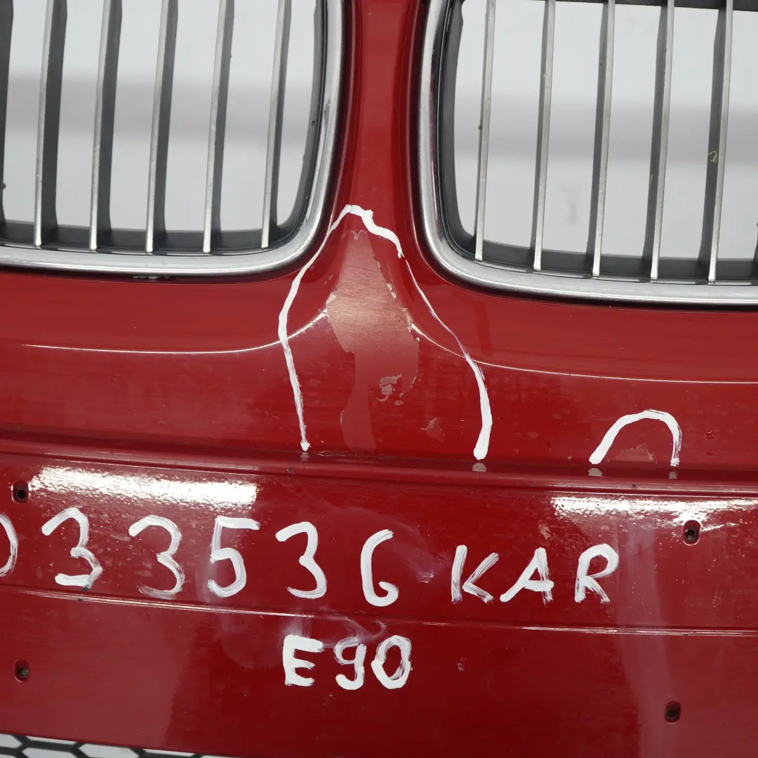 Complete Front Bumper Trim Panel Karmesinrot Red - A61 to BMW 3 E90 E91 M Sport with Part number 0033536 BMW 3 E90 E91 M Sport Complete Front Bumper Trim Panel Karmesinrot Red - A61 - SKU 0033536-KAR - Part number 0033536