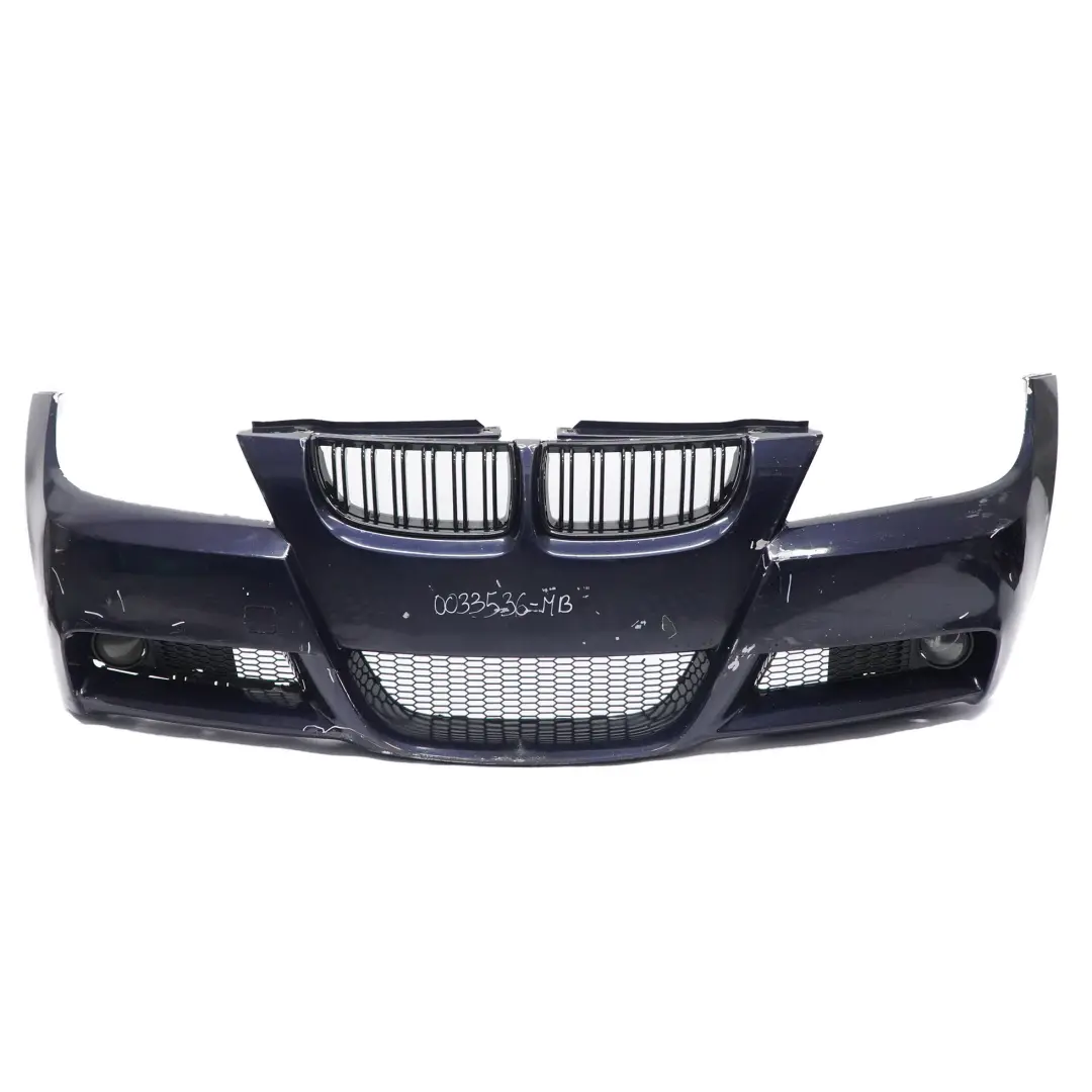 Front Bumper M Sport Complete Trim Panel Monacoblau Metallic - A35 to BMW E90 E91 with Part number 0033536 BMW E90 E91 Front Bumper M Sport Complete Trim Panel Monacoblau Metallic - A35 - SKU 0033536-MB - Part number 0033536