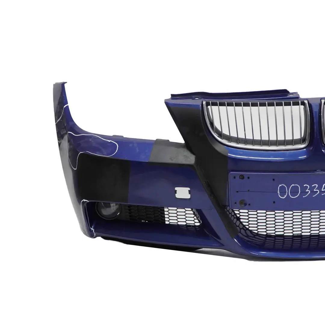 Front Bumper M Sport Complete Trim Panel Montegoblau Blue - A51 to BMW E90 E91 with Part number 0033536 BMW E90 E91 Front Bumper M Sport Complete Trim Panel Montegoblau Blue - A51 - SKU 0033536-MTB - Part number 0033536
