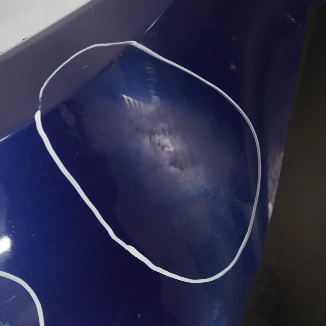 BMW E90 E91 Front Bumper M Sport Complete Trim Panel Montegoblau Blue - A51 - SKU 0033536-MTB - Part number 0033536