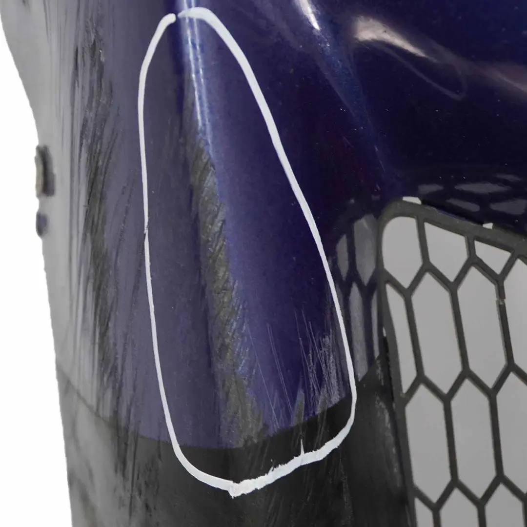 BMW E90 E91 Front Bumper M Sport Complete Trim Panel Montegoblau Blue - A51 - SKU 0033536-MTB - Part number 0033536