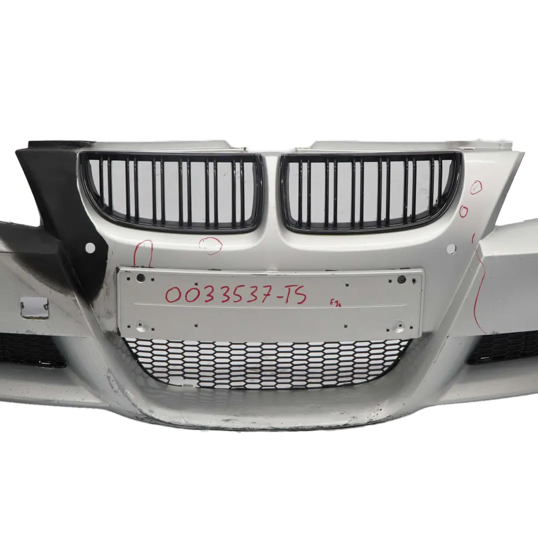 Front Bumper Panel Trim M Sport PDC Titan Silver Metallic - 354 to BMW E90 with Part number 0033537 BMW E90 Front Bumper Panel Trim M Sport PDC Titan Silver Metallic - 354 - SKU 0033537-TS - Part number 0033537