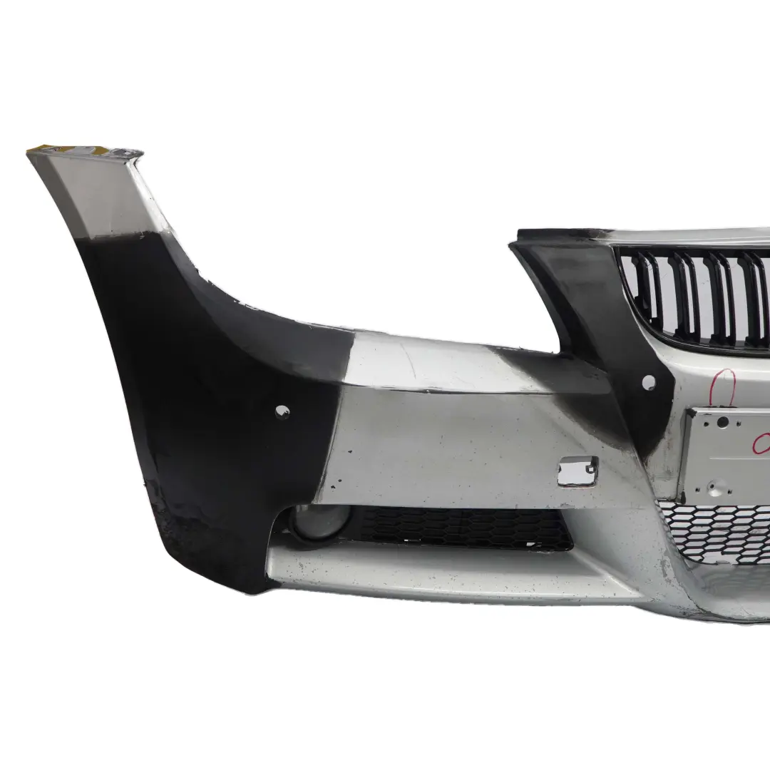 BMW E90 E91 M Sport Paket Stossfänger Vorn Titansilber Titan Silber - 354 - SKU 0033537-TS - Teilenummer 0033537