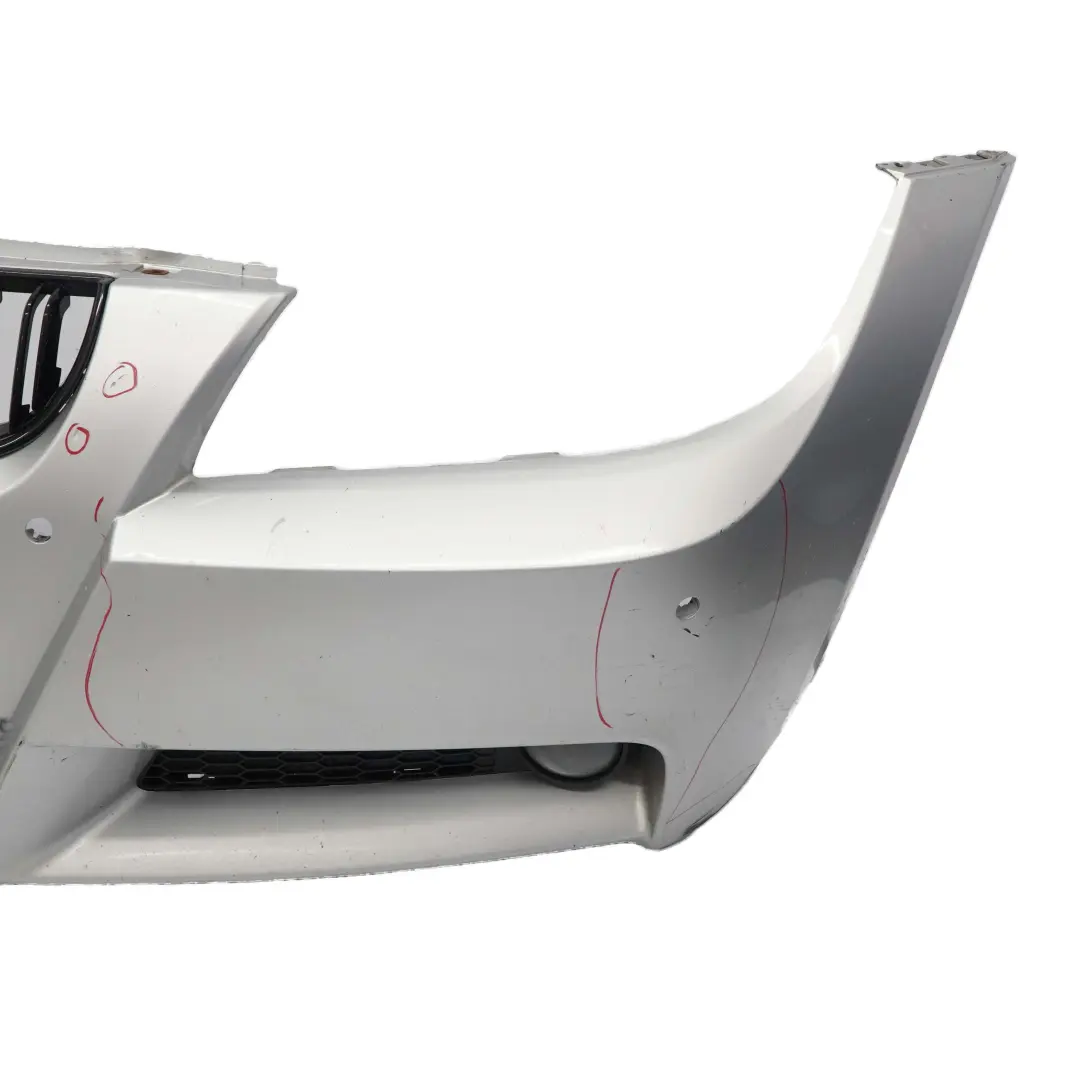 Front Bumper Panel Trim M Sport PDC Titan Silver Metallic - 354 to BMW E90 with Part number 0033537 BMW E90 Front Bumper Panel Trim M Sport PDC Titan Silver Metallic - 354 - SKU 0033537-TS - Part number 0033537