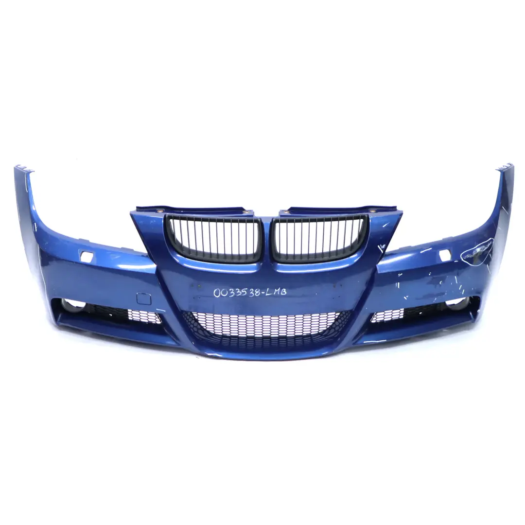 Bumper Front M Sport Trim Panel Le Mans Blue Metallic - 381 to BMW E90 E91 with Part number 0033538 BMW E90 E91 Bumper Front M Sport Trim Panel Le Mans Blue Metallic - 381 - SKU 0033538-LMB - Part number 0033538