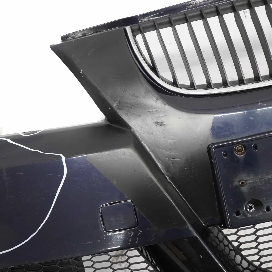 Front Bumper Panel Trim M Sport Complete E91 Monacoblau Blue - A35 to BMW E90 with Part number 0033538 BMW E90 Front Bumper Panel Trim M Sport Complete E91 Monacoblau Blue - A35 - SKU 0033538-MB - Part number 0033538