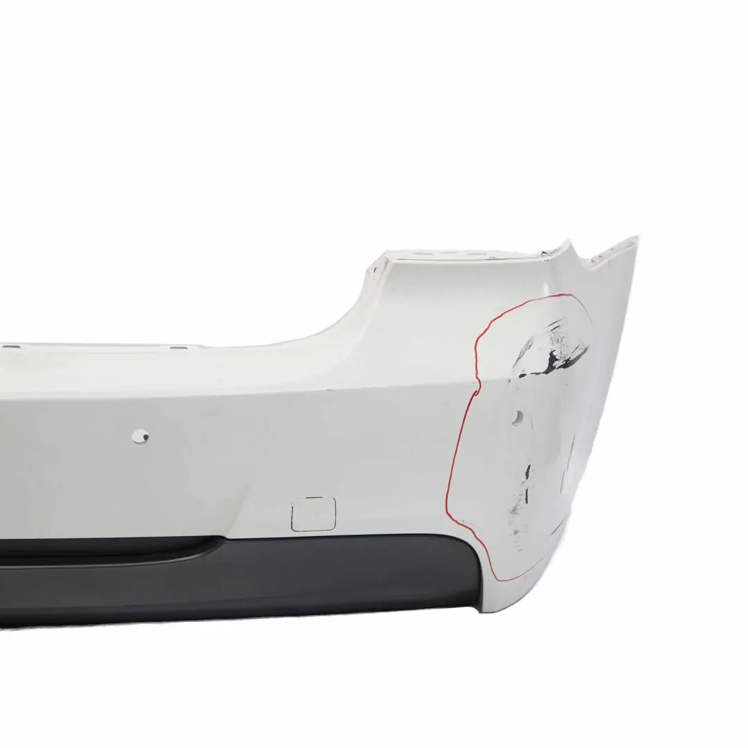 Bumper BMW E90 M Sport Trim Panel PDC Alpinweiss 3 Alpine White - 300 to Rear with Part number 0033541 Rear Bumper BMW E90 M Sport Trim Panel PDC Alpinweiss 3 Alpine White - 300 - SKU 0033541-AW1 - Part number 0033541