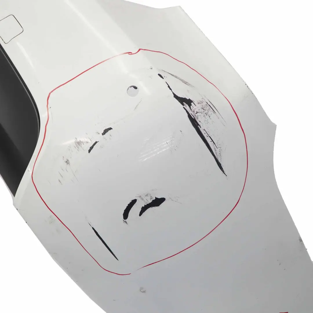 Bumper BMW E90 M Sport Trim Panel PDC Alpinweiss 3 Alpine White - 300 to Rear with Part number 0033541 Rear Bumper BMW E90 M Sport Trim Panel PDC Alpinweiss 3 Alpine White - 300 - SKU 0033541-AW1 - Part number 0033541