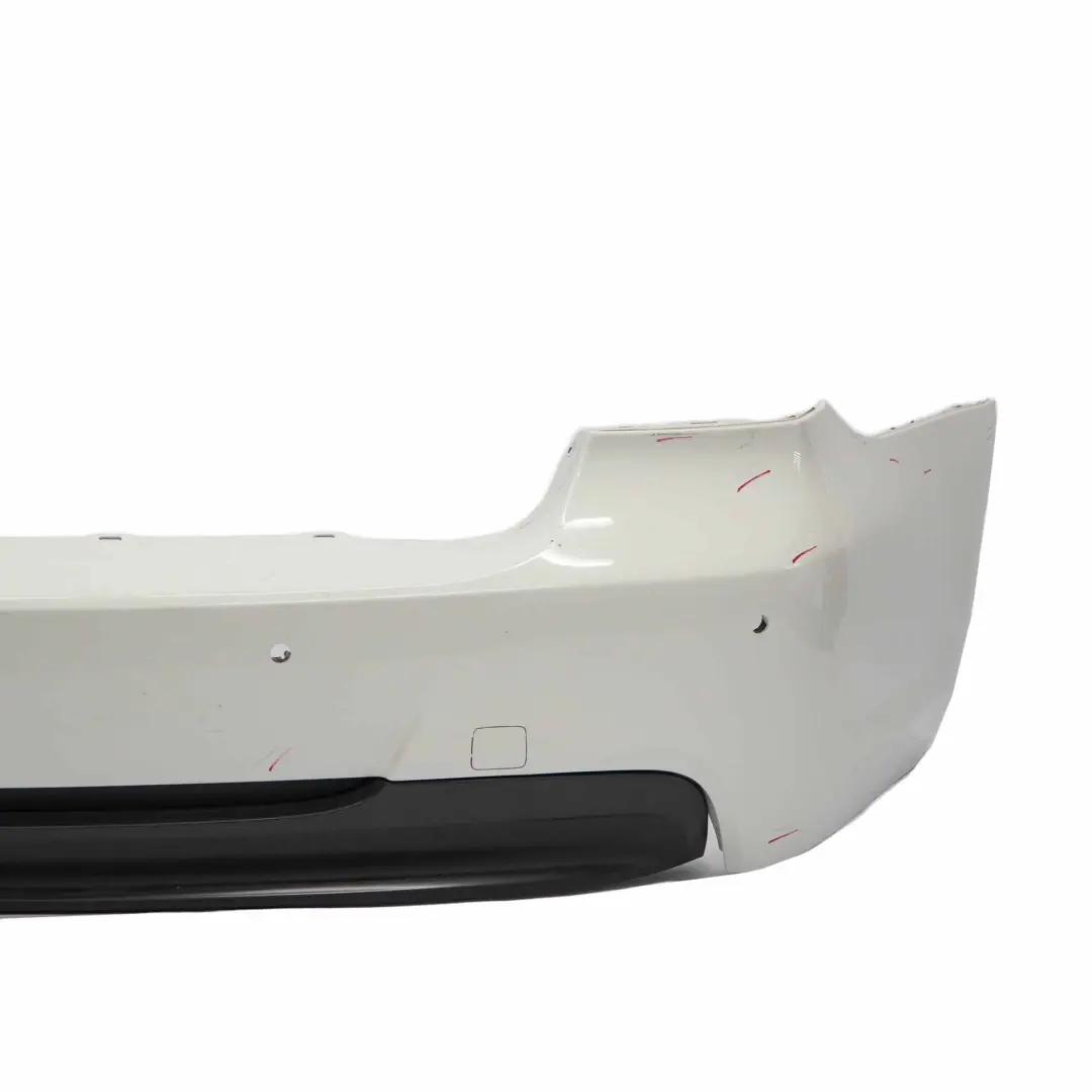 Bumper BMW E90 LCI M Sport Trim Panel PDC Alpinweiss 3 Alpine White - 300 to Rear with Part number 0033541 Rear Bumper BMW E90 LCI M Sport Trim Panel PDC Alpinweiss 3 Alpine White - 300 - SKU 0033541-AW - Part number 0033541