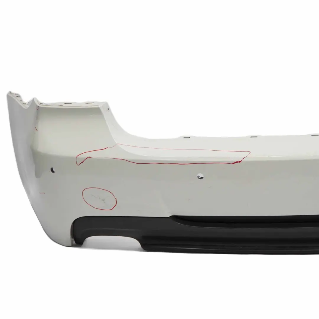 Bumper BMW E90 LCI M Sport Trim Panel PDC Alpinweiss 3 Alpine White - 300 to Rear with Part number 0033541 Rear Bumper BMW E90 LCI M Sport Trim Panel PDC Alpinweiss 3 Alpine White - 300 - SKU 0033541-AW - Part number 0033541