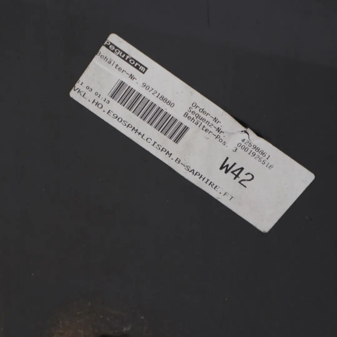 Bumper PDC Black Sapphire Metallic - 475 to BMW E90 M Sport Rear with Part number 0033541 BMW E90 M Sport Rear Bumper PDC Black Sapphire Metallic - 475 - SKU 0033541-BS2 - Part number 0033541