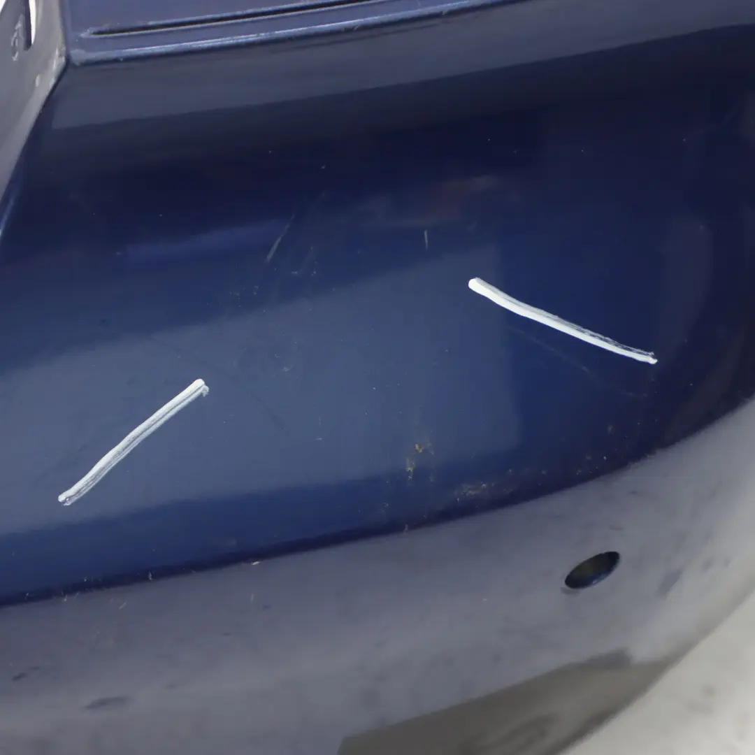 Bumper M Sport PDC Le Mans Blau Blue Metallic - 381 to BMW E90 Rear with Part number 0033541 BMW E90 Rear Bumper M Sport PDC Le Mans Blau Blue Metallic - 381 - SKU 0033541-LMB7 - Part number 0033541