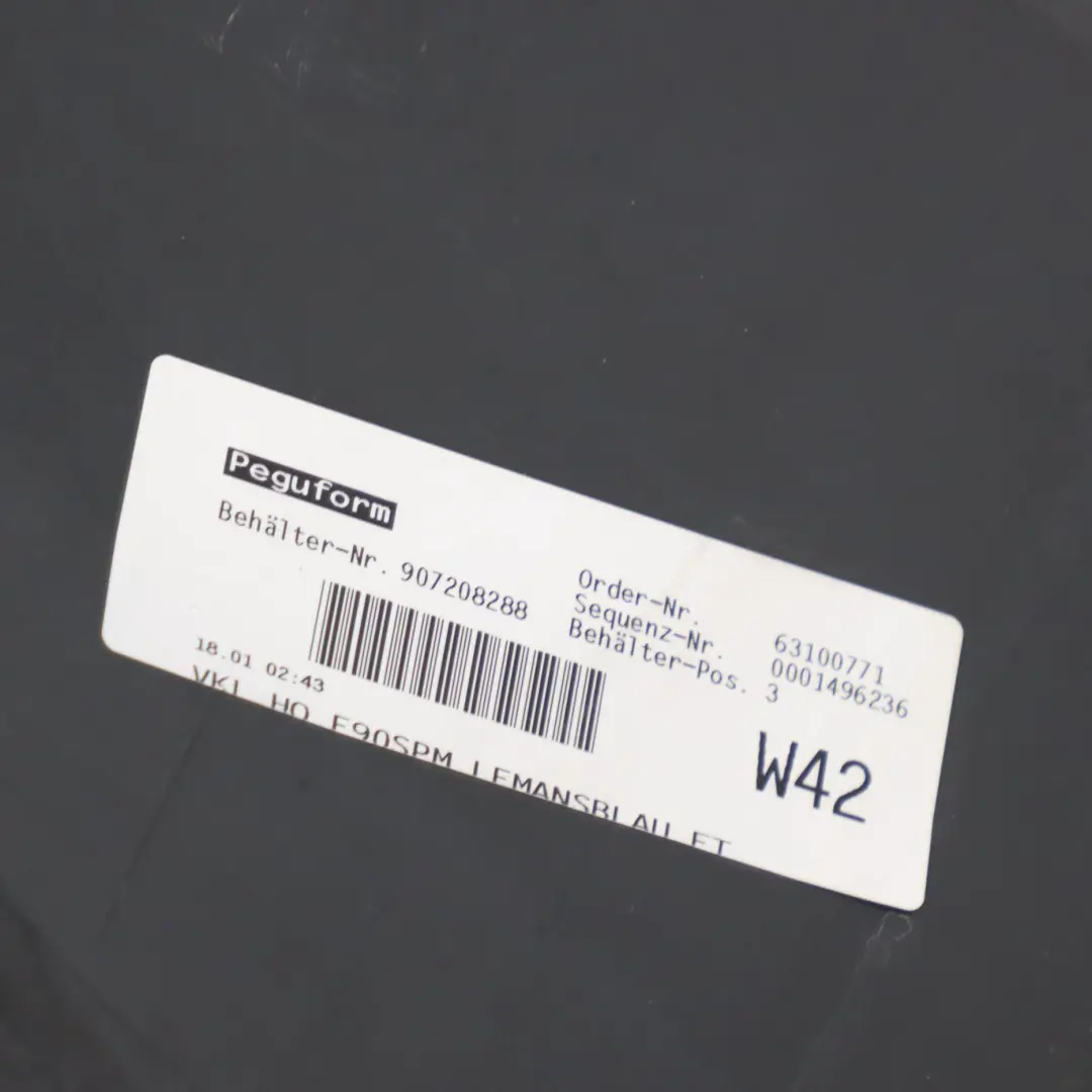 Bumper M Sport PDC Le Mans Blau Blue Metallic - 381 to BMW E90 Rear with Part number 0033541 BMW E90 Rear Bumper M Sport PDC Le Mans Blau Blue Metallic - 381 - SKU 0033541-LMB8 - Part number 0033541