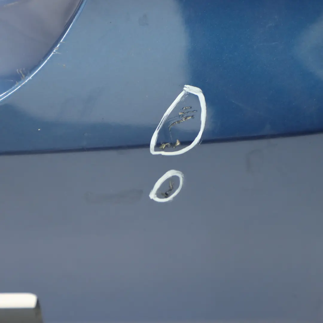 Bumper M Sport PDC Le Mans Blau Blue Metallic - 381 to BMW E90 Rear with Part number 0033541 BMW E90 Rear Bumper M Sport PDC Le Mans Blau Blue Metallic - 381 - SKU 0033541-LMB8 - Part number 0033541