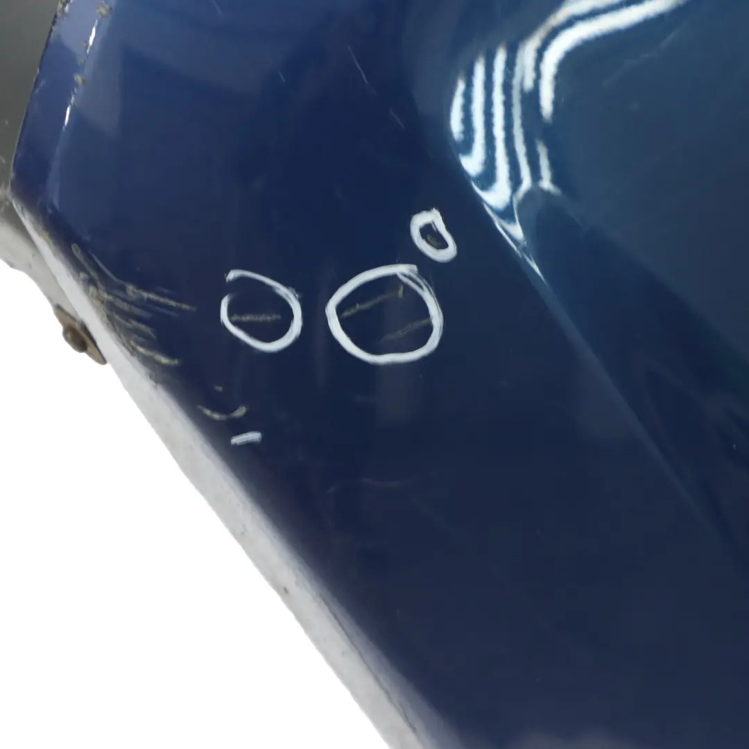 Bumper M Sport PDC Le Mans Blau Blue Metallic - 381 to BMW E90 Rear with Part number 0033541 BMW E90 Rear Bumper M Sport PDC Le Mans Blau Blue Metallic - 381 - SKU 0033541-LMB8 - Part number 0033541