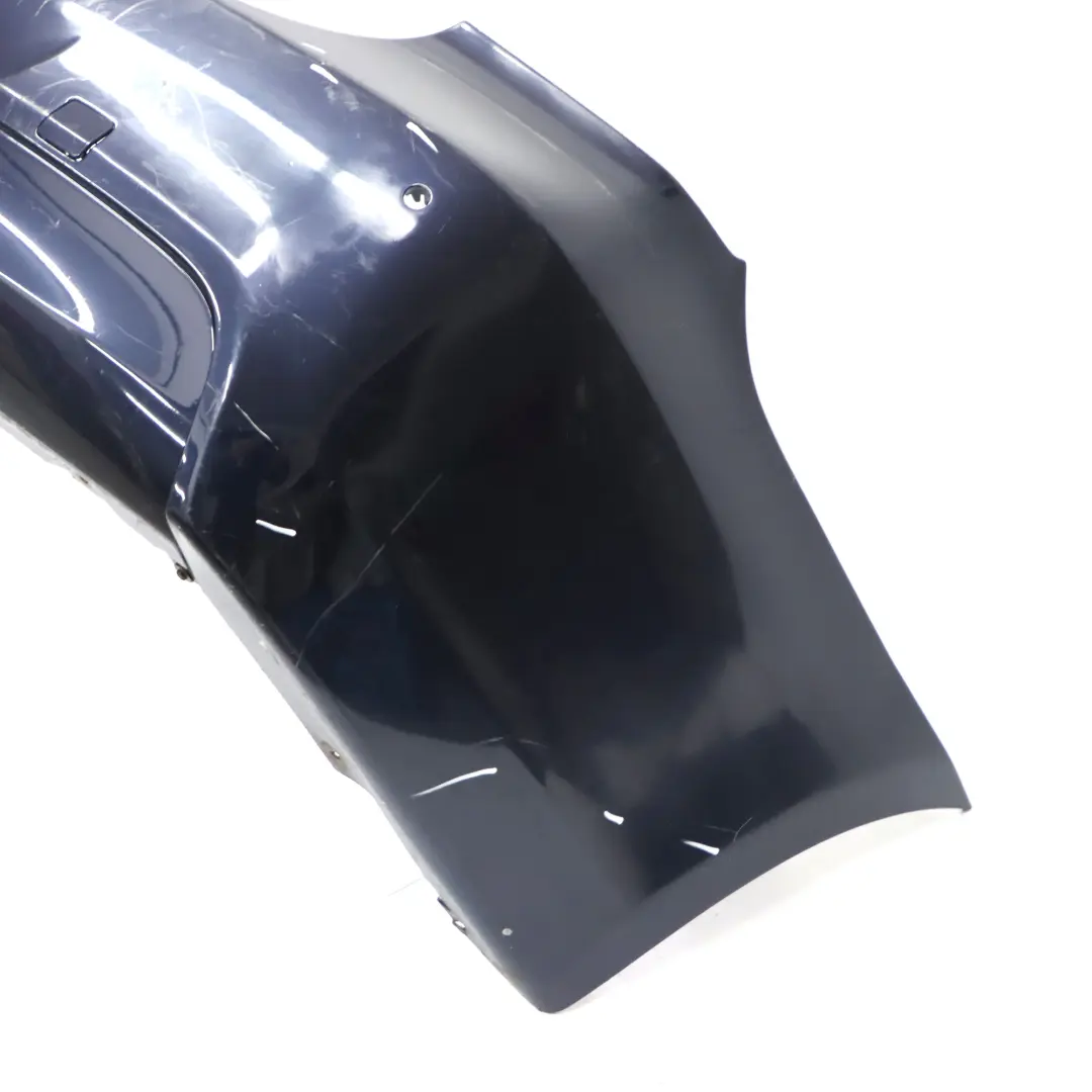 Bumper M Sport PDC Monacoblau Monaco Blue Metallic - A35 to BMW E90 Rear with Part number 0033541 BMW E90 Rear Bumper M Sport PDC Monacoblau Monaco Blue Metallic - A35 - SKU 0033541-MB - Part number 0033541