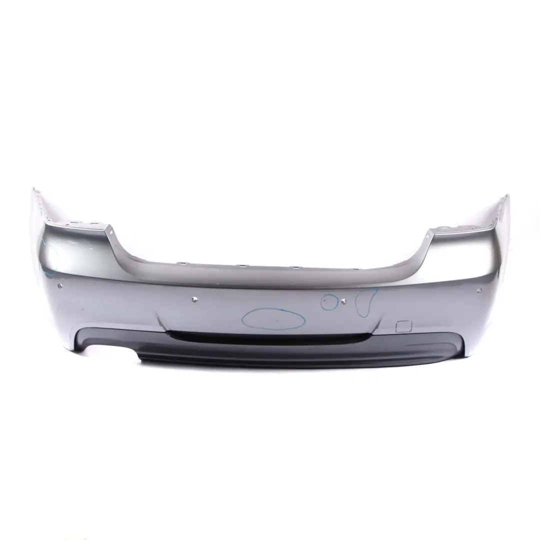 BMW 3 E90 M Sport Rear Bumper PDC Spacegrau Space Grey Metallic - A52 - SKU 0033541-SCG - Part number 0033541