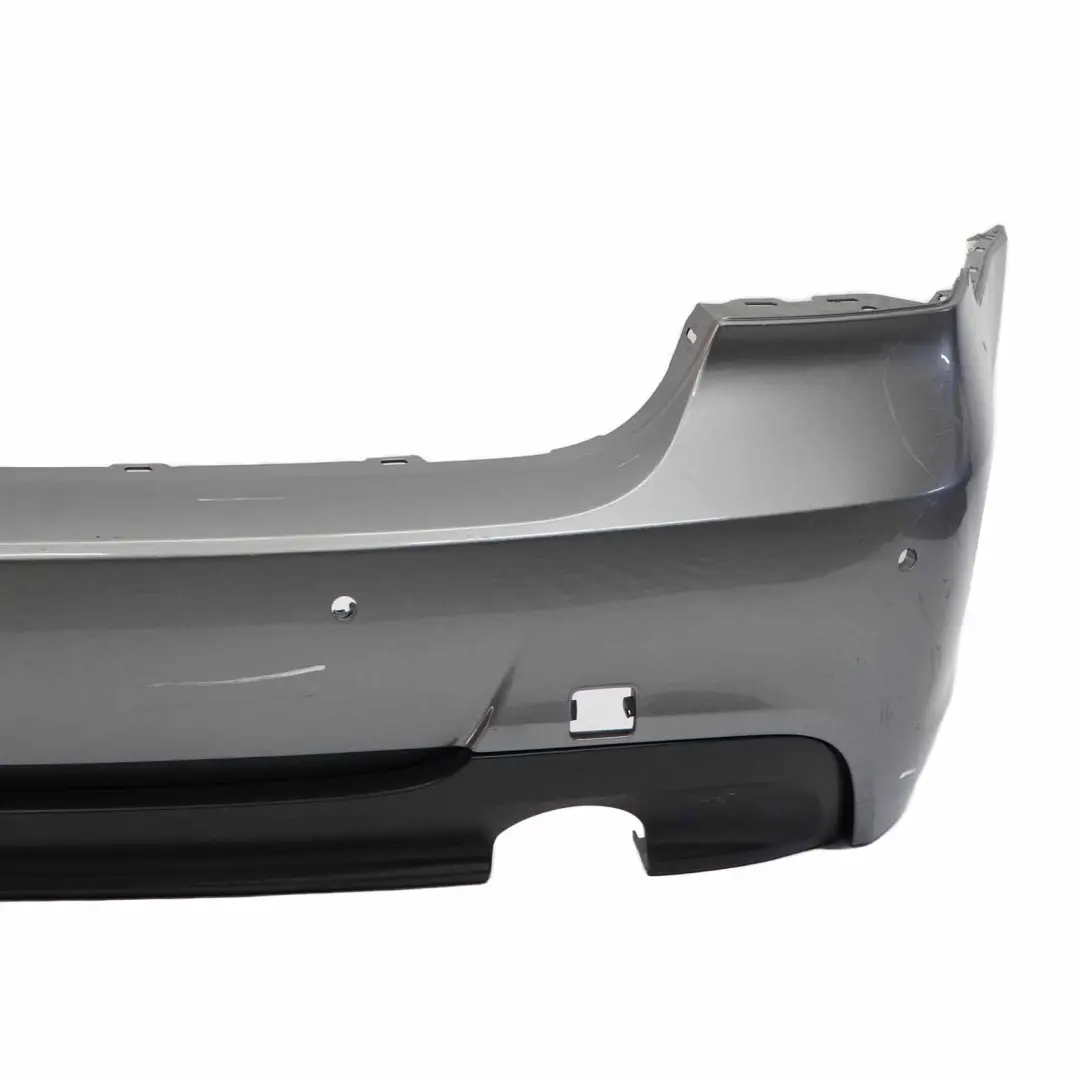Bumper 335d 335i M Sport PDC Spacegrau Space Grey Metallic - A52 to BMW E90 Rear with Part number 0033541 BMW E90 Rear Bumper 335d 335i M Sport PDC Spacegrau Space Grey Metallic - A52 - SKU 0033541-SCG1 - Part number 0033541