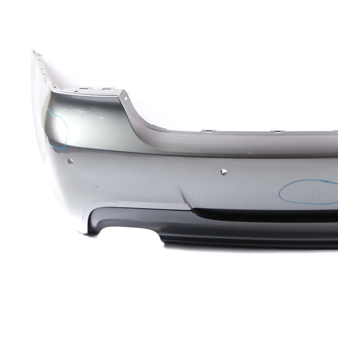 BMW 3 E90 M Sport Rear Bumper PDC Spacegrau Space Grey Metallic - A52 - SKU 0033541-SCG - Part number 0033541