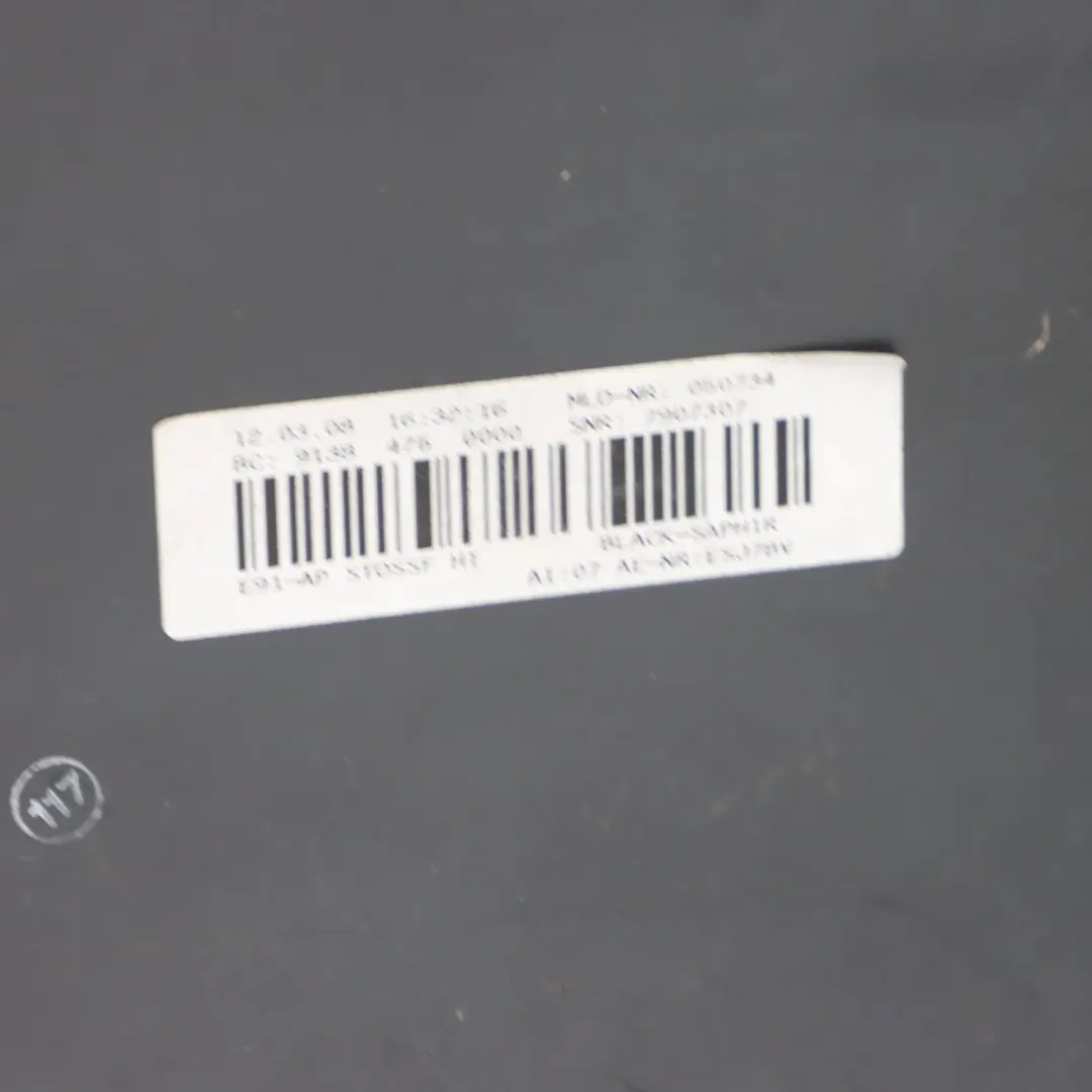 BMW E91 Touring M Sport Rear Bumper Trim Panel Black Sapphire Metallic - 475 - SKU 0033543-BS2 - Part number 0033543