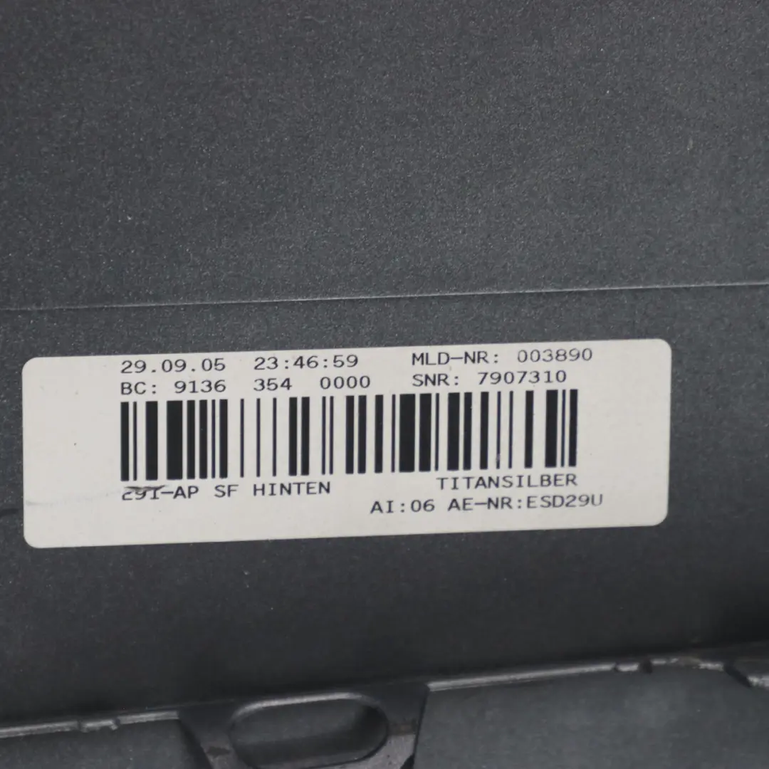 BMW E91 Zderzak Tylny M-Pakiet Titansilber - 354 - SKU 0033543-TS1 - Numer Części 0033543