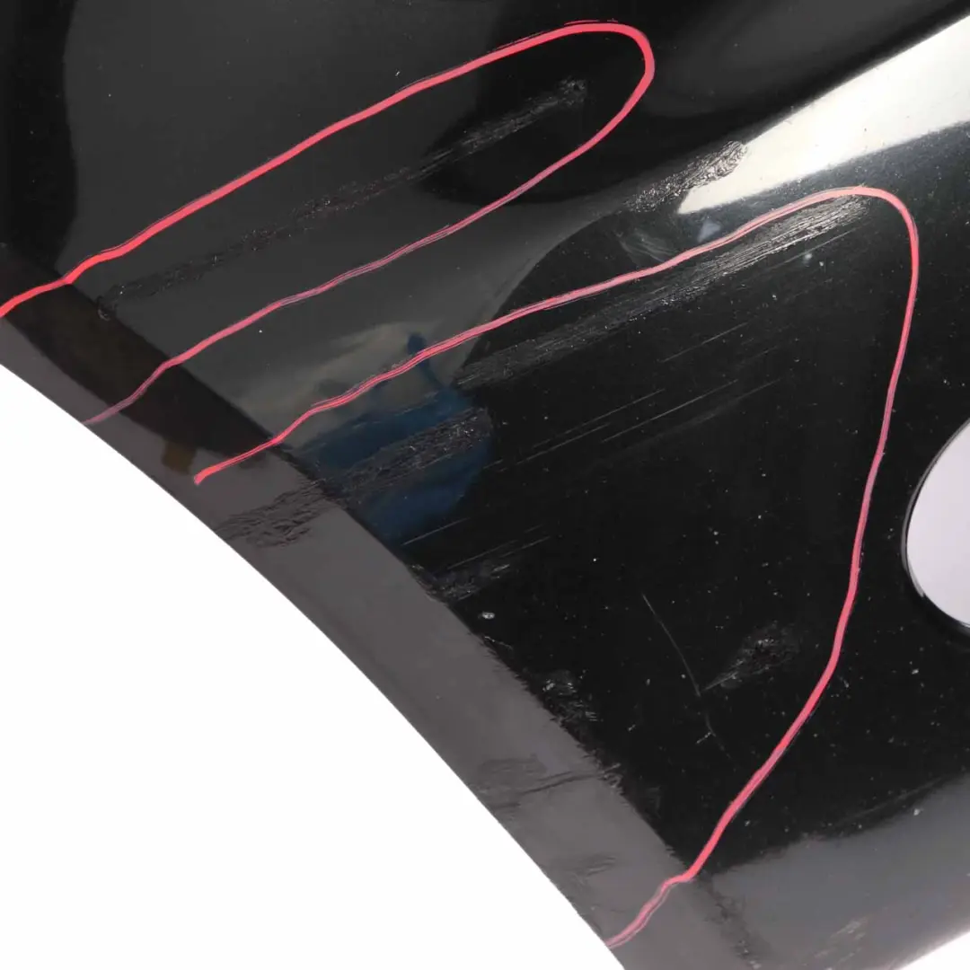 BMW E81 E87 M Sport Front Bumper Trim Panel Black Sapphire Metallic - 475 - SKU 0033550-BS - Part number 0033550