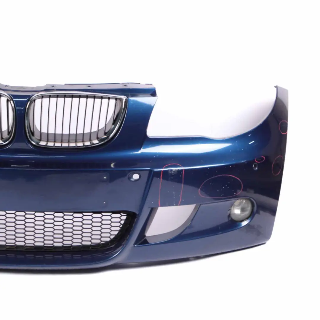  Front Bumper BMW E81 E87 LCI M Sport Trim Panel Montegoblau Blue - A51 - SKU 0033550-LMB - Part number 0033550