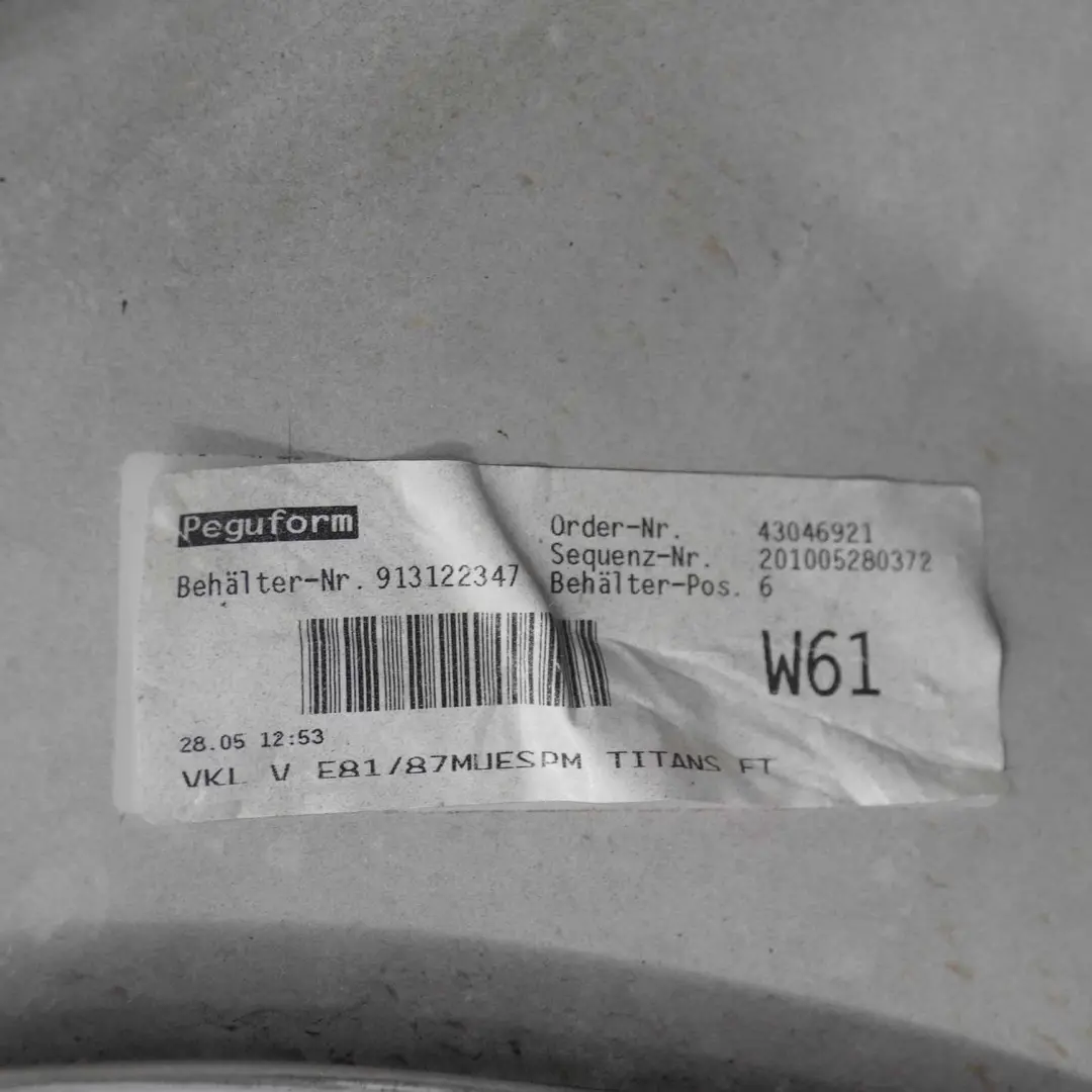 Zderzak Przedni M Sport Titansilber do BMW E81 E87 o numerze 0033550 BMW E81 E87 Zderzak Przedni M Sport Titansilber - SKU 0033550-TS1 - Numer Części 0033550