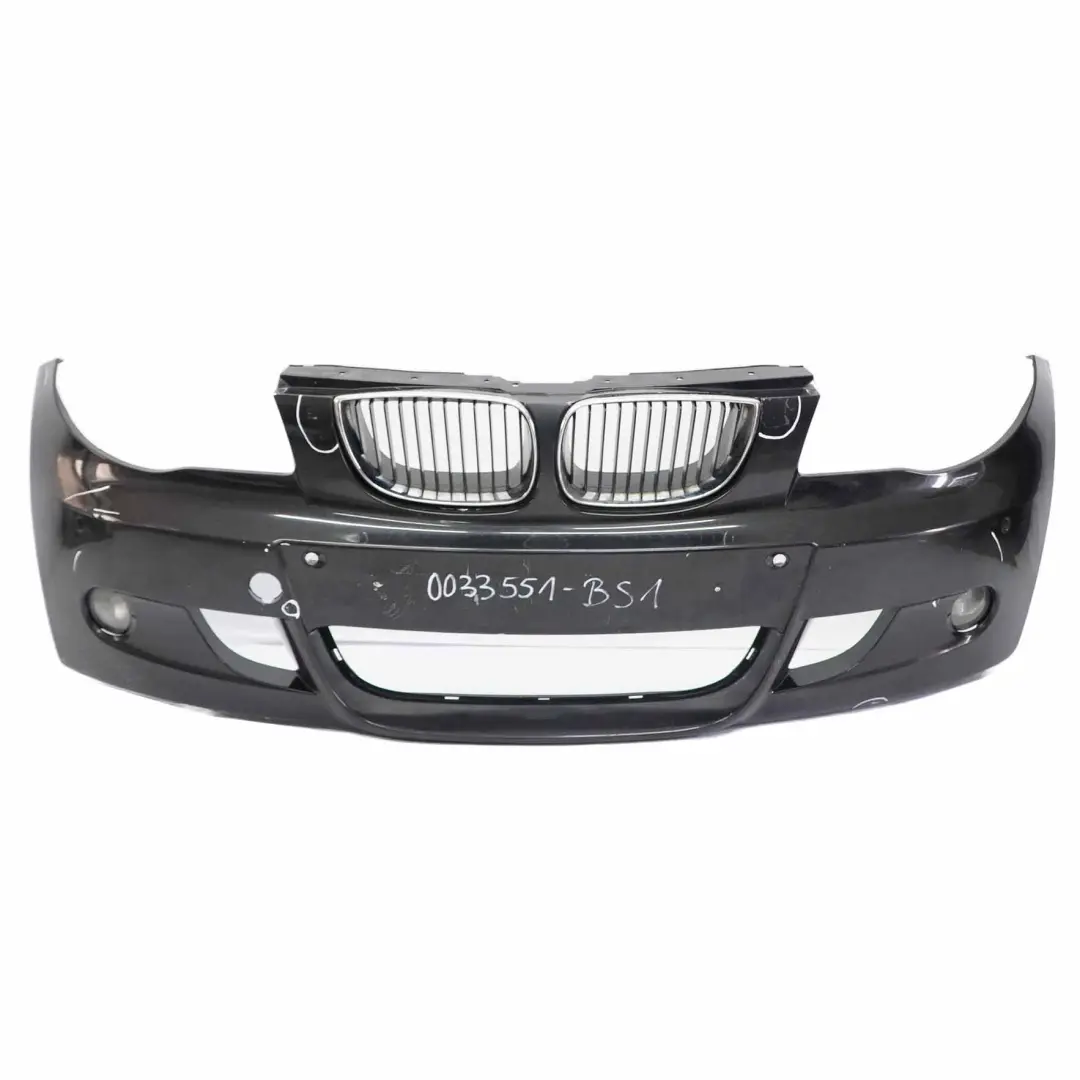 Front Bumper M Sport Trim Panel PDC Black Sapphire - 475 to BMW E81 E87 with Part number 0033551 BMW E81 E87 Front Bumper M Sport Trim Panel PDC Black Sapphire - 475 - SKU 0033551-BS1 - Part number 0033551