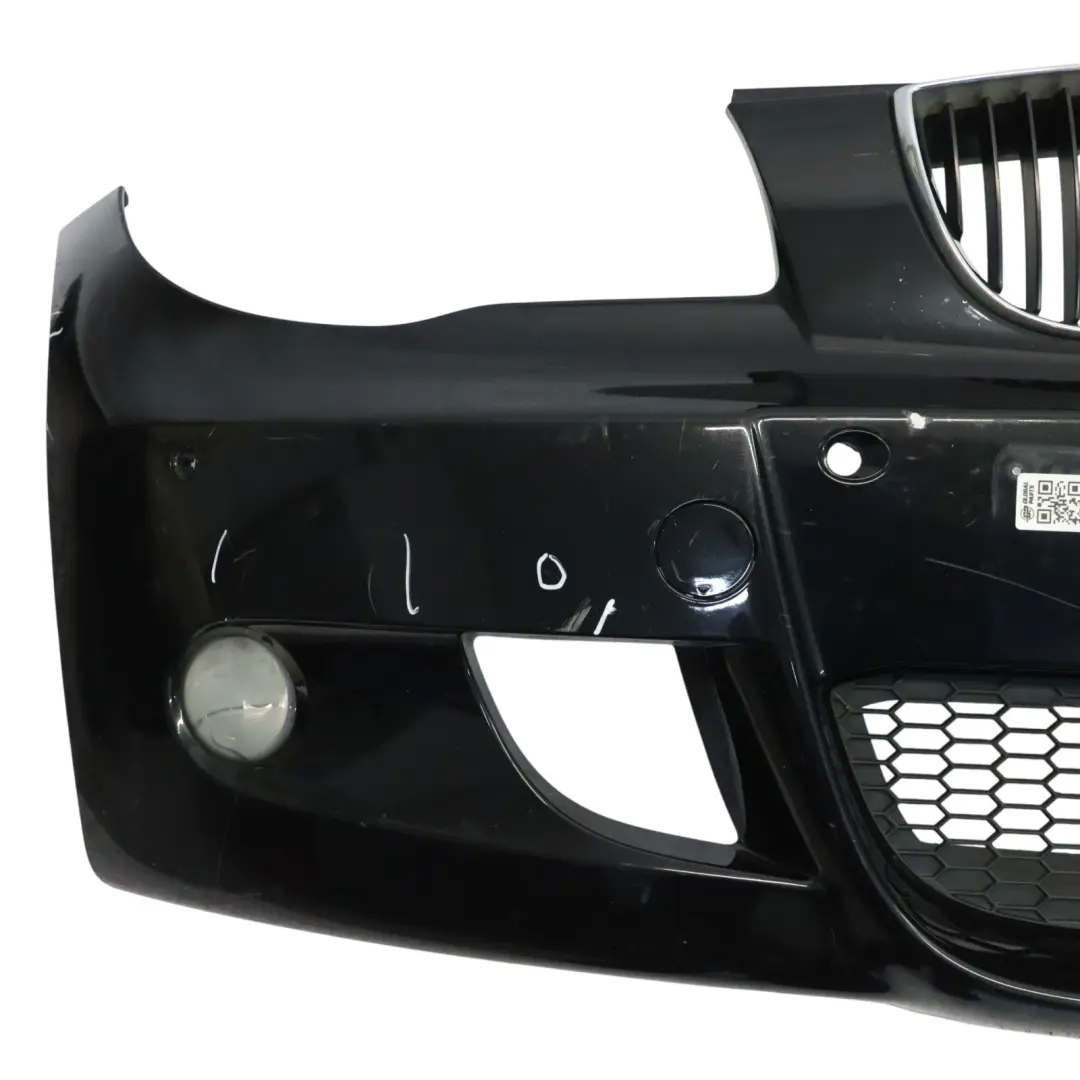 BMW E81 E87 LCI Zderzak Przedni M-Pakiet Black Sapphire Czarny - 475 - SKU 0033551-BS - Numer Części 0033551