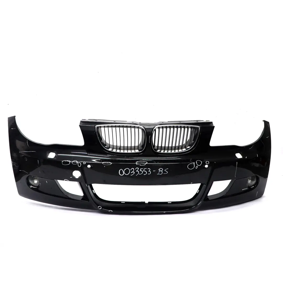 BMW E81 E87 Front Bumper M Sport Trim Panel Black Sapphire Metallic - 475 - SKU 0033553-BS - Part number 0033553