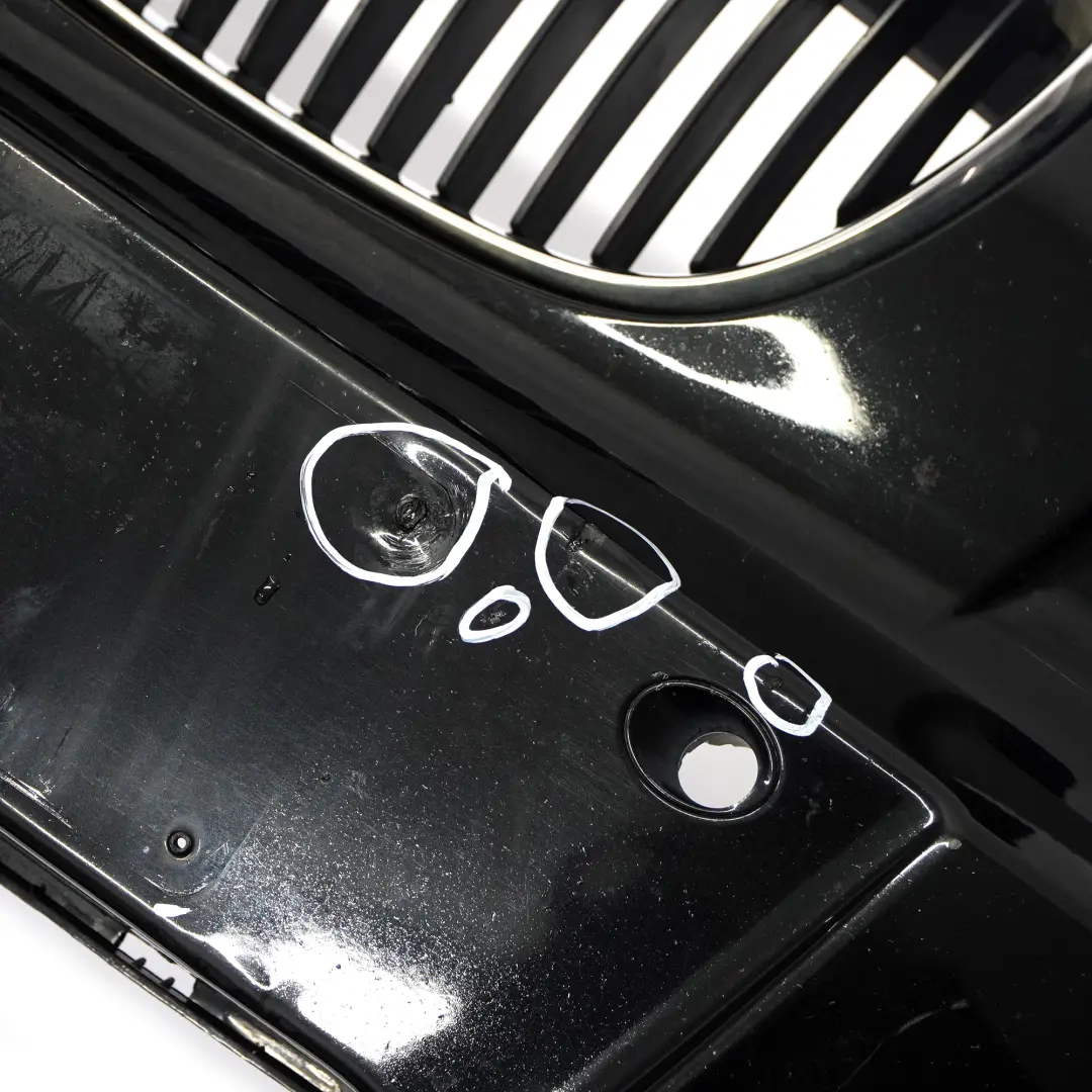 BMW E81 E87 Front Bumper M Sport Trim Panel Black Sapphire Metallic - 475 - SKU 0033553-BS - Part number 0033553