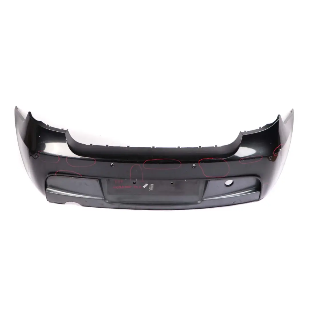 Bumper Trim Panel PDC Black Sapphire Metallic - 475 to BMW E87 M Sport Rear with Part number 0033555 BMW E87 M Sport Rear Bumper Trim Panel PDC Black Sapphire Metallic - 475 - SKU 0033555-BS1 - Part number 0033555