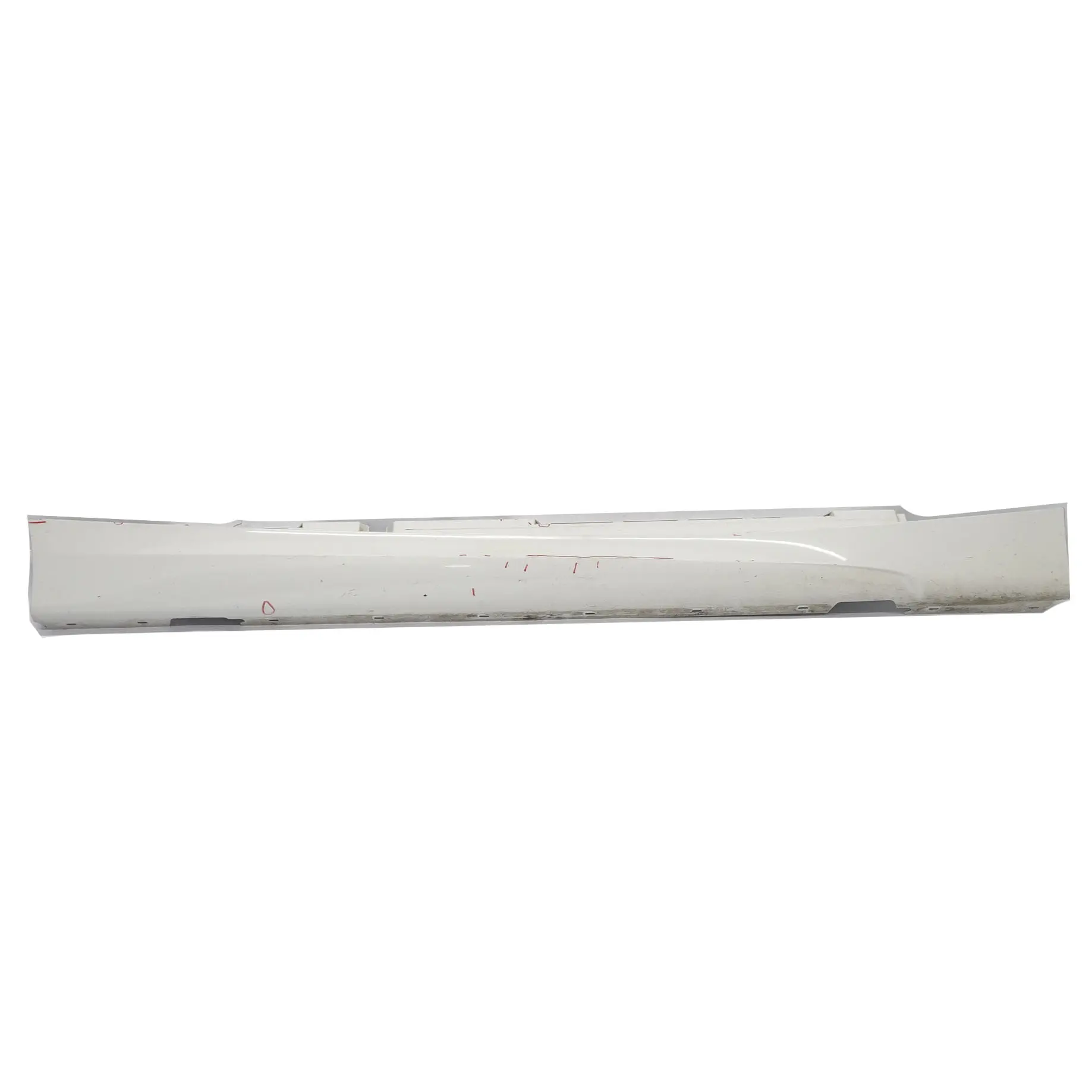BMW E87 LCI Baguette de seuil latérale droite M Sport Alpinweiss White 300