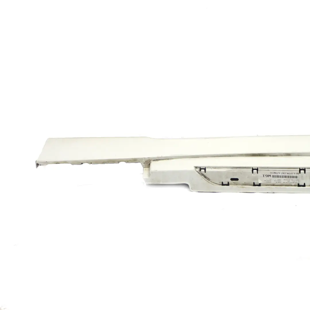 BMW E87 LCI Sill Strip Side Skirt Right O/S M Sport Alpinweiss Alpine White 300 - SKU 0033556-AW3 - Part number 0033556