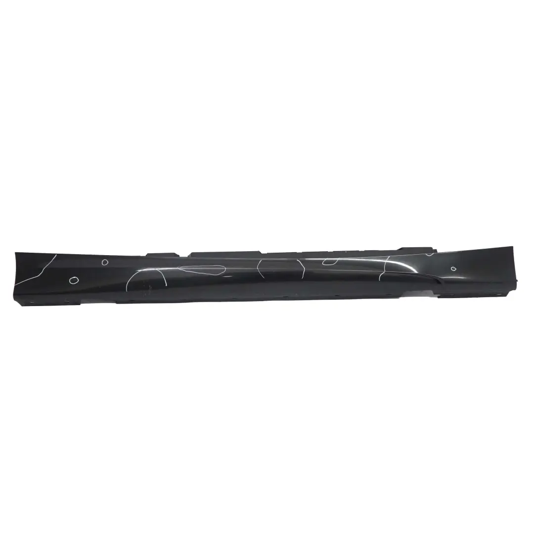 BMW E87 LCI M Sport Sill Strip Faldon Lateral Derecho Negro Zafiro - 475 - SKU 0033556-BS7 - Número de pieza 0033556