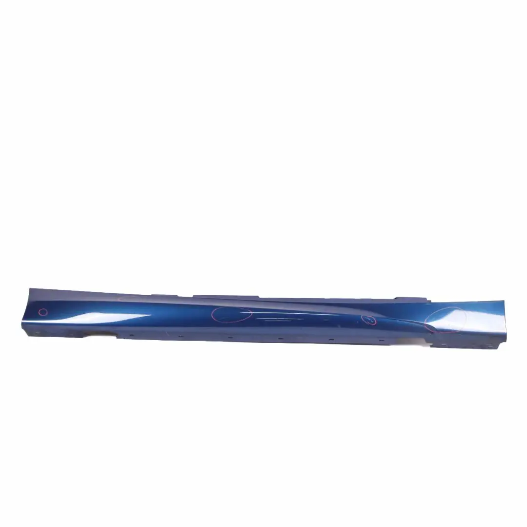 Sill Strip Side Skirt Right O/S Le Mans Blue Metallic - 381 to BMW E87 LCI M Sport with Part number 0033556 BMW E87 LCI M Sport Sill Strip Side Skirt Right O/S Le Mans Blue Metallic - 381 - SKU 0033556-LMB6 - Part number 0033556
