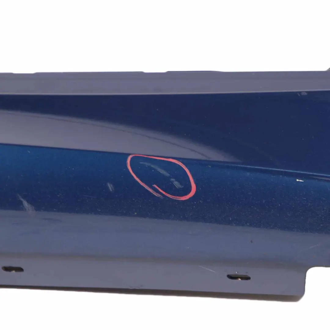 Sill Strip Side Skirt Right O/S Le Mans Blue Metallic - 381 to BMW E87 LCI M Sport with Part number 0033556 BMW E87 LCI M Sport Sill Strip Side Skirt Right O/S Le Mans Blue Metallic - 381 - SKU 0033556-LMB6 - Part number 0033556