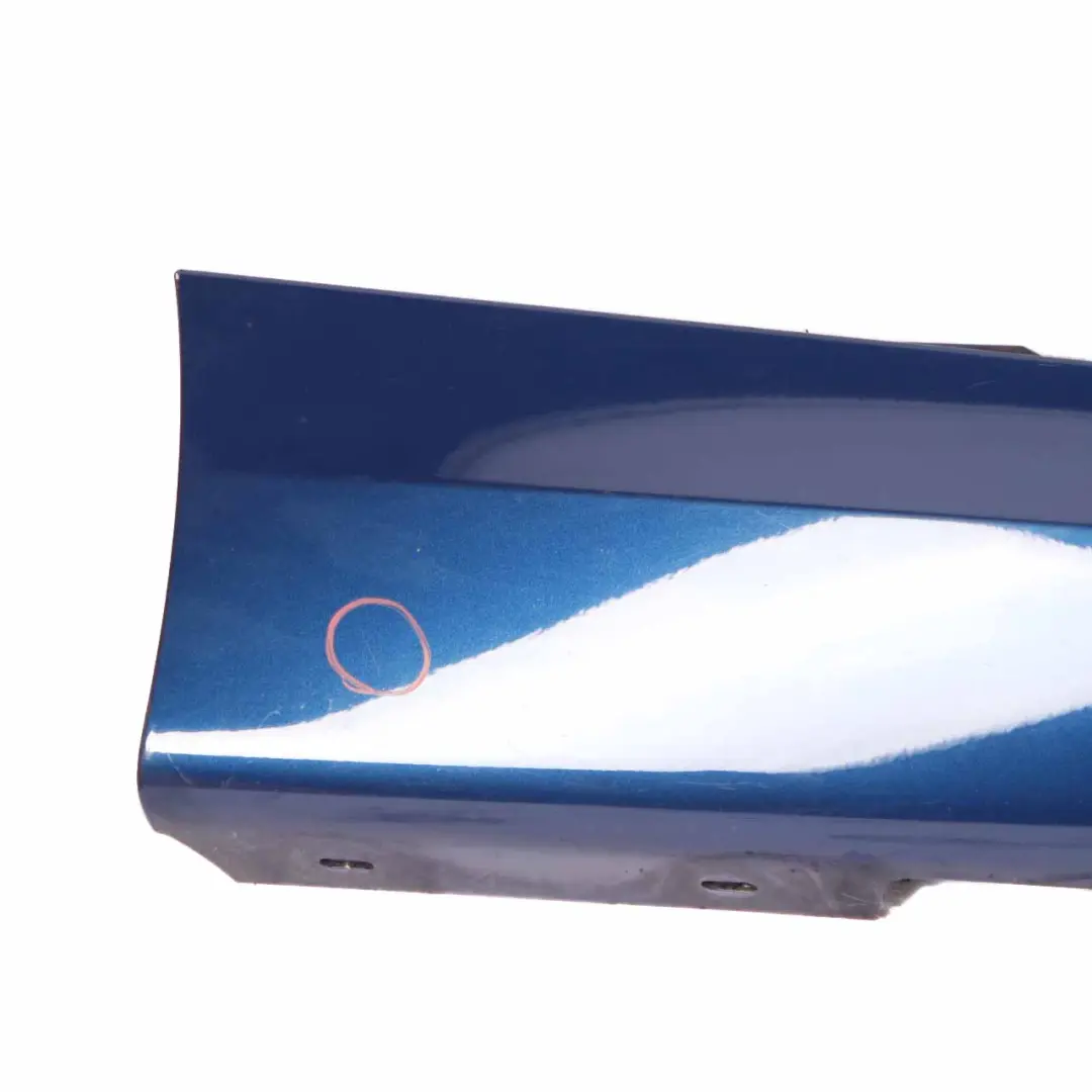 Sill Strip Side Skirt Right O/S Le Mans Blue Metallic - 381 to BMW E87 LCI M Sport with Part number 0033556 BMW E87 LCI M Sport Sill Strip Side Skirt Right O/S Le Mans Blue Metallic - 381 - SKU 0033556-LMB6 - Part number 0033556